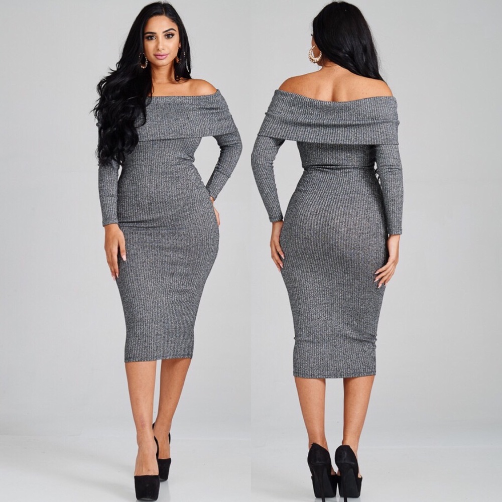 Long Sleeve Fitted Dress